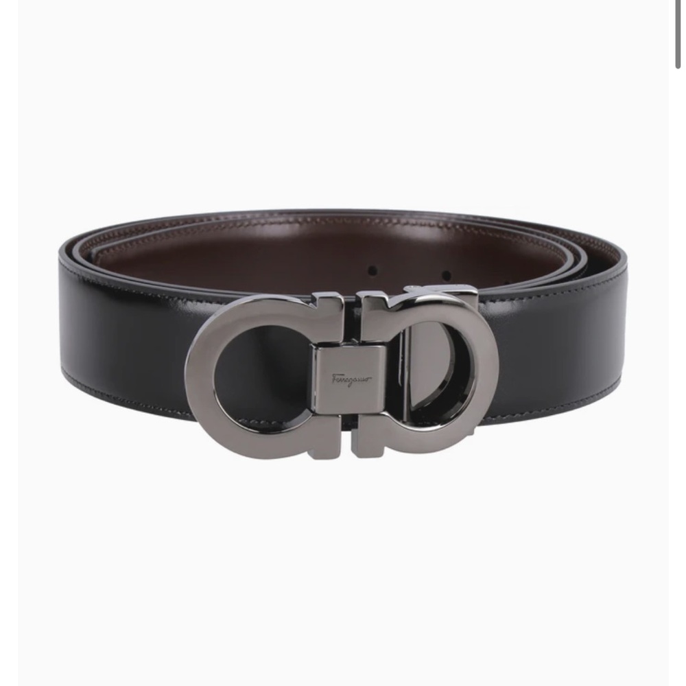 SALVATORE FERRAGAMO Gancini Reversible leather belt